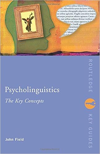 Psycholinguistics The Key Concepts Routledge Key Guides Amazon Co Uk Field John 9780415258913 Books