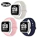 Kmasic Sport Band Compatible Versa/Versa Lite Edition 3 Pack, Soft Silicone Strap Replacement Wristband Compatible Versa Smart Fitness Watch, Large Small