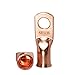 RIOCAN 10pcs 4 AWG-5/16”(M8) Ring Terminals Lugs 4 Gauge Battery Cable Ends Heavy Duty Copper Wire Lugs Battery Terminal Connectors