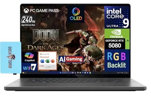 ASUS ROG Zephyrus AI Gaming Laptop 16.0" 240Hz OLED WQXGA Display (Intel