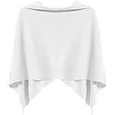 Cutecrop Women Poncho Sweater Knitted Cropped Shawl Wrap Lightweight Versatile Scarf Cape Neck Short Tops for Fall Winter