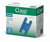 Curad Knuckle, Woven Blue Detectable Bandage, 100-Count