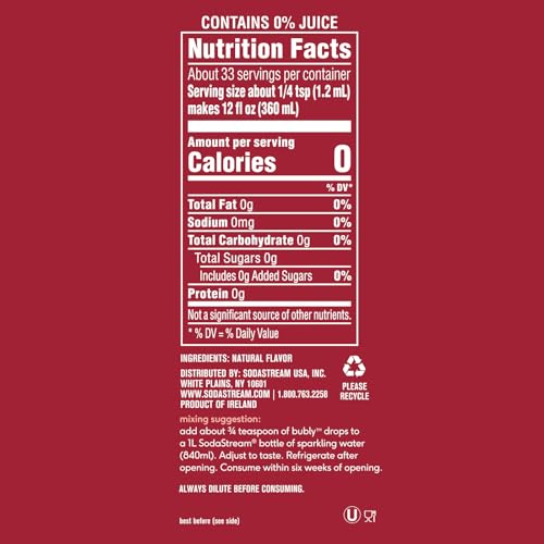 SODASTREAM – BUBLY FRUIT DROPS FOR SPARKLING WATER | NATURAL FRUIT FLAVOR | ZERO CALORIES, NO SWEETENERS | CREATE YOUR OWN BUBLY WITH SODASTREAM | VARIETY PACK, BUBLY ORIGINAL, PACK OF 6 | 8 FL OZ
