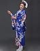 Soojun Women's Traditional Japanese Kimono Style Robe Yukata Costumes 1 Blue