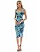 PattyBoutik Women Tie-Dye/Solid Sleeveless Dress (Light Blue and Dark Blue 32 Small)