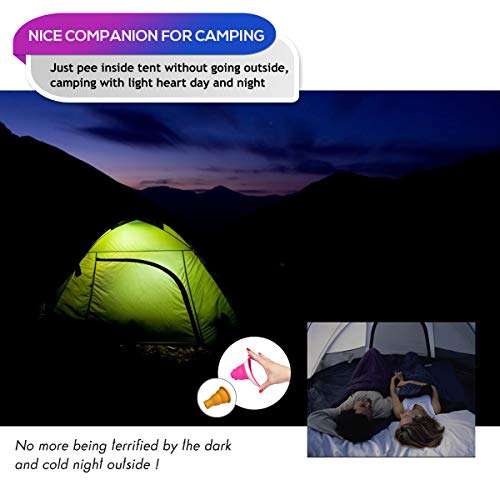 Female Urinal Urination Device Pee Funnel for Women Wee with Disposable Urinal Bags NAXER Travel Porta Potty Camping Toilet Collapsible Luggable Loo Portapotty for Car Camp Kayak Hiking Camper Outdoor