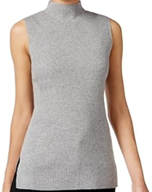 Womens Medium Ribbed Knit Mock-Neck Sweater