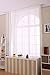 ANTSIR 2 Piece Solid White Sheer Window Curtains/Drape/Panels/Treatment Size 60