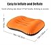Hikenture Camping Travel Pillow Small Backpacking Pillow - Blow Up Compressible Neck Lumbar Support for Hiking, Travel, Beach
