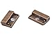 KONMAY 5 Sets 20.0x2.5mm Antique Brass Glue-in Style Magnetic Jewlery Clasps for Bracelet