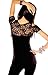 Folter Womens Black Rockin Lace Top T-Shirt