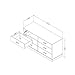 South Shore Logik Collection Double Dresser, Sunny Pine