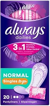 Always Dailies Pantyliners Normal Singles Pack of 6 Individually Wrapped view 2