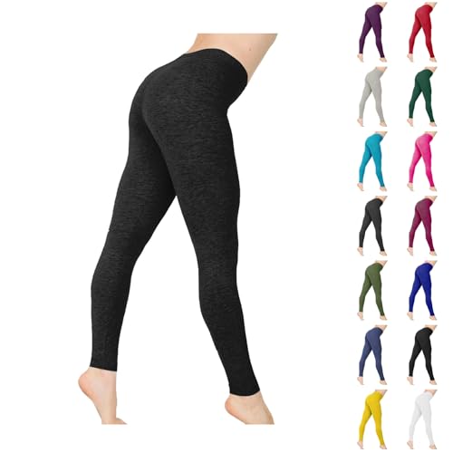 Gym Leggings for Women Thermal Scrunch Casual Seamless Legging Buttery Stretchy Breathable Slimming Tights Suitable Solid Comfort Plus Trousers Fashions Opaque Soft Touch Pants Going Winter Everyday