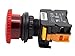 Alpinetech MBL22 Red 22mm 1NC Emergency Stop Push Button Switch Estop EPO Mushroom Switch 120V AC/DC LED Illuminated