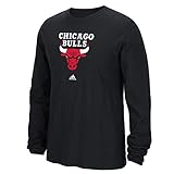 Chicago Bulls Black Primary Logo Long Sleeve T-shirt