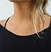 Handmade Gold Filled Chain Necklace With a Tiny Textured Ring Circle Pendant
