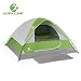 ALPHA CAMP 4 Person Camping Tent - 7' x 9' Green