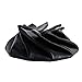 CTM® Leather Squeeze Coin Change Pouch, Black