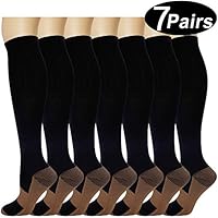 Graduated Medical Compression Socks for Women Men 20-30mmhg Knee High Stockings