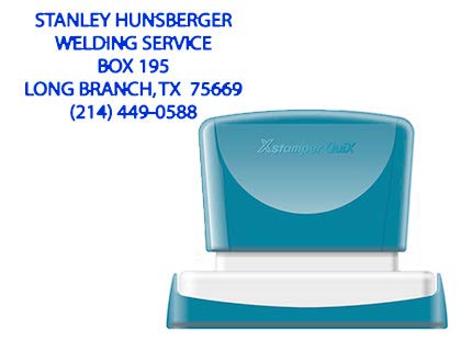 Stamp Q12 24 x 49 mm (Blue)