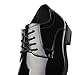 Faranzi Tuxedo Oxford Patent Leather Plain Toe Wedding Dress Shoes for Men Lace up Comfortable Formal Business Shoes