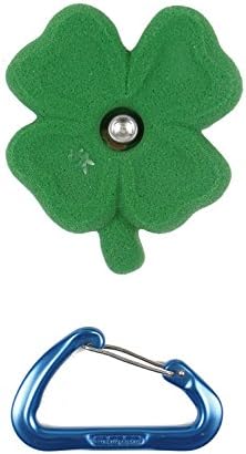 Atomik Rock Climbing Holds Medium Bolt-On Clover in Green