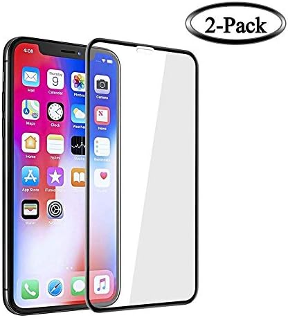 Screen Protector Compatible for iPhone XR, Tempered Glass Screen Protector, 3D Full Frame Curved Edge, 9H Hardness, Easy Installation,Case Friendly Compatible for iPhone XR[2-Pack]