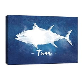 Abstract Tuna Fish Painting Artwork for Framed