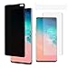 (2 Pack) Cupecoo Galaxy S10 Plus Privacy Screen Protector, Soft TPU Material [Support Ultrasonic Fingerprint] Anti-Spy Film for Samsung Galaxy S10+ 6.4-inch