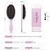 Aprilis Boar Bristle Hair Brush with Nylon Detangle Pins, Bamboo Oval Hairbrush for Effective Straightening and Detangling for Women Men and Child's Hair, with Hair Brush Cleaner