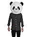 Plush Panda Animal Head Mask Halloween Panda Mascot Costume