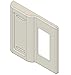 Light Switch Cover for Philips Hue Dimmer V1 (Standard Size only - 4.5 in H x 4.56 in W) (SM214 - Double Rocker)