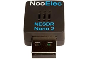 NOOELEC NESDR Nano 2 - Tiny Black RTL-SDR USB Set (RTL2832U R820T2) with MCX Antenna. Software Defined Radio, DVB-T and ADS-B Compatible, ESD Safe