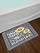 Lunarable You are My Sunshine Bath Mat, You are My Sunshine Words on Blackboard Bees Sunflowers Vintage Image, Plush Bathroom Decor Mat with Non Slip Backing, 30.2