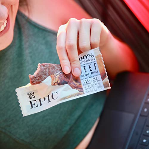 EPIC Beef Sea Salt and Pepper Protein Bar, 12 ct Pricepulse