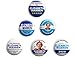 Elizabeth Warren for President 2020 - Set of 6 Campaign Buttons (Warren-All)