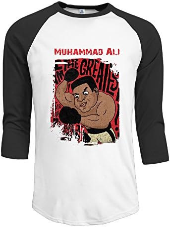 Men Muhammad Ali That Before I Knew Iwas Vintage 3/4 Sleeve Raglan Tops Shirt