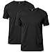 Lapasa Men's 2-PACK Tee Shirts Premium Cotton SHRINK RESISTANT V-Neck TAGLESS Short Sleeve T-shirt M06
