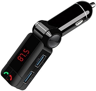 Bluetooth FM transmitter, CEStore In-Car Handsfree Wireless Bluetooth Receiver &amp; Radio Stereo Adapter, Car MP3 Player with Dual USB Charger, Support Two-way USB Ports/ U-disk Music Playing/Aux Output