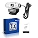 papalook Webcam 1080P, PA452 Pro USB Laptop Skype Web Camera, PC Web Cam with Manual Focus, Built-in MIC, Plug and Play, HD Live Video Calling/Recording for Computer Desktop with Windows 7/8/10/XP