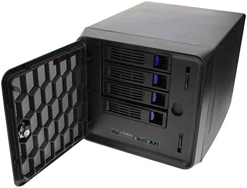 RackMatic - Caja cúbica Mini ITX 4 Discos Duros SATA extraibles: Amazon.es: Electrónica
