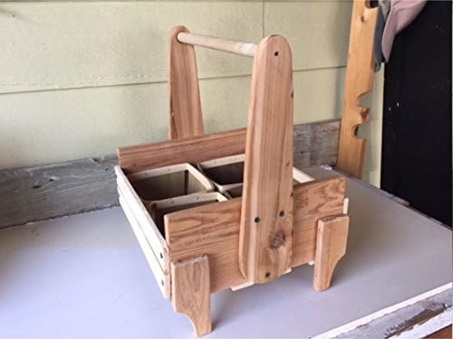 Berry Basket Carrier Crate Wooden Box - Vintage Style