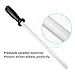 10 inch Ceramic Knife Sharpener Rod with Good Grips ABS Handle - Sharpen the Edge Quickly & Keep the Edge from Folding Over - Professional Zirconia Sharpening Stick Tool for Kitchen Knife, Scissors