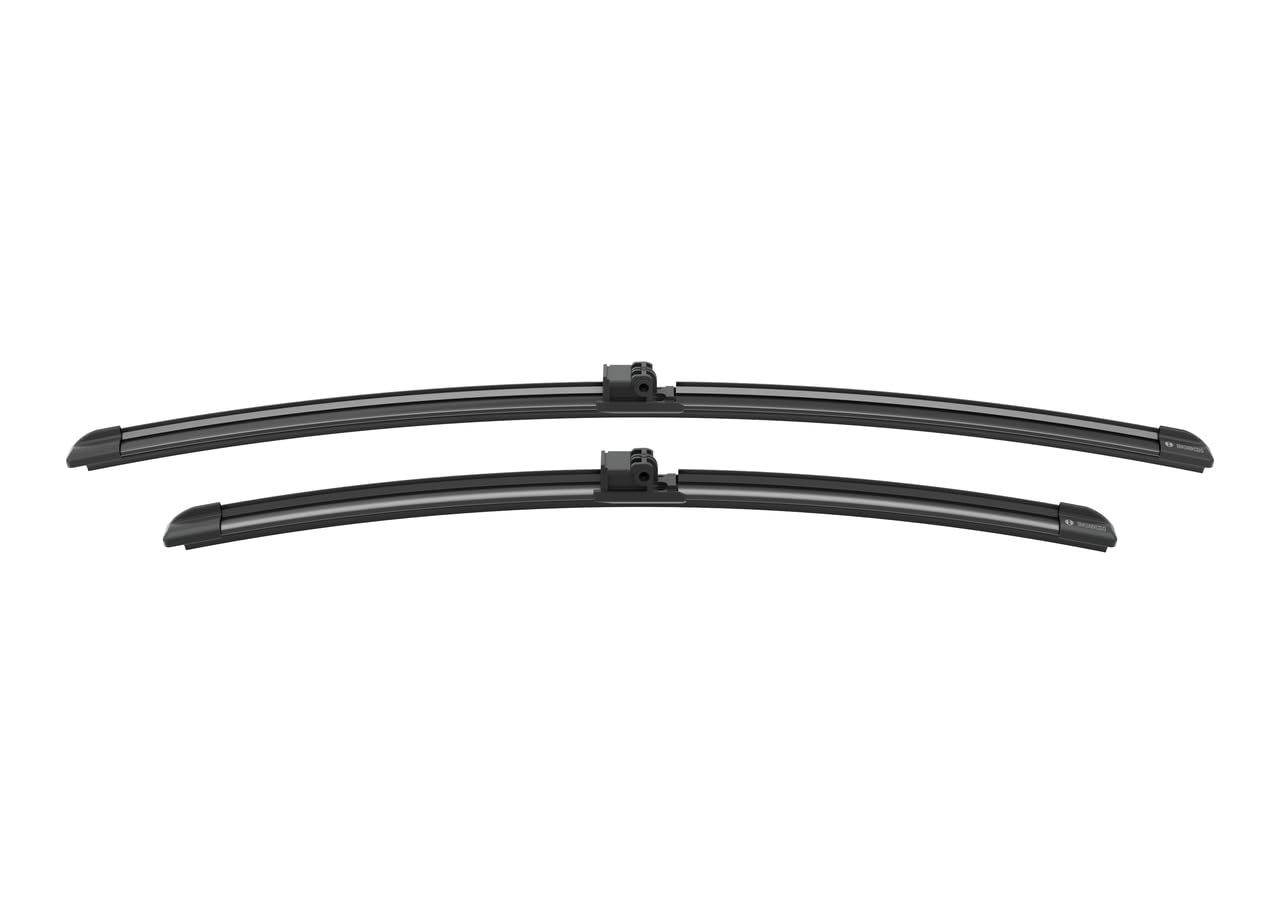 Bosch Wiper Blade Aerotwin A073S, Length: 600mm/475mm − Set of Front Wiper Blades, Black