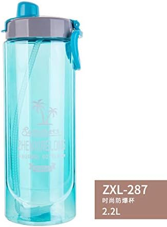 BANCHUN Large Capacity 2L Drinking Water Bottle Men And Women Outdoor Fitness Plastic With Straw Leak-Proof Sports Kettle
