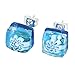 Glass Of Venice Murano Glass Venetian Reflections Square Stud Earrings - Aqua Silver
