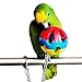 ECOOLBUY 3 PACK 2.9inch Cute Pet Dog Cat Bird Bites Toy Parrot Chew Bell Ball Toys Swing Cage Cockatiel Parakeet For Bird Cat Small Medium Dog