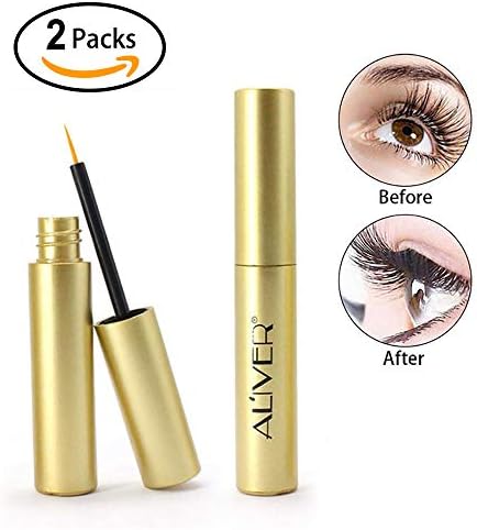 Eyelash Growth Serum,Natural Brow Lash Enhancer(3ML),Nourish Damaged Lashes and Boost Rapid Growth for Any Kind of Lash and Brow in 20 Days (2-Pack)