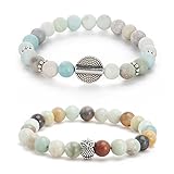 Counting Stars Yoga Peiki Prayer Bead Bracelet Environmental Bracelet Handmade Silver Owl Charms Bracelet for Men Women Stretch